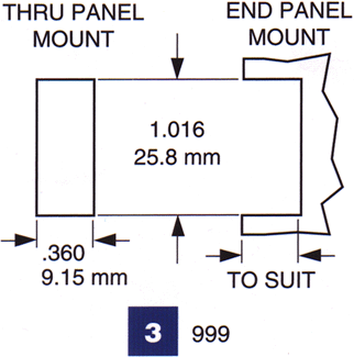 db15 autocad panel cutout